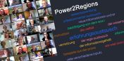 Power2Regions Wordcloud und Online-Teilnehmer:innen