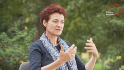 Martina Handler im Gespräch mit Stiftung Mitarbeit