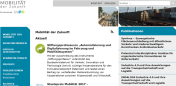 Screenshot: Website Mobilität der Zukunft